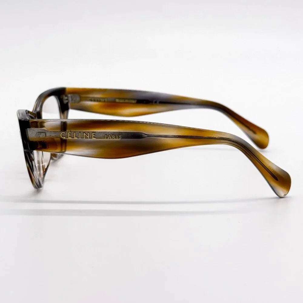 NEW CELINE EYEGLASSES CL50012I 055 DARK HAVANA WOMEN EYEWEAR